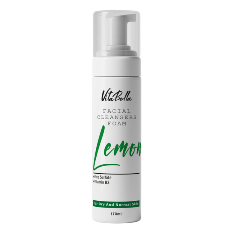 فوم شستوشوی صورت ویتابلا مدل Lemon مناسب برای پوست خشک حجم ۱۷۰ میلیلیتر