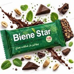 پروتئین بار شکلات نعناع بین استار بسته ۶ عددی ۲۴۰ گرم