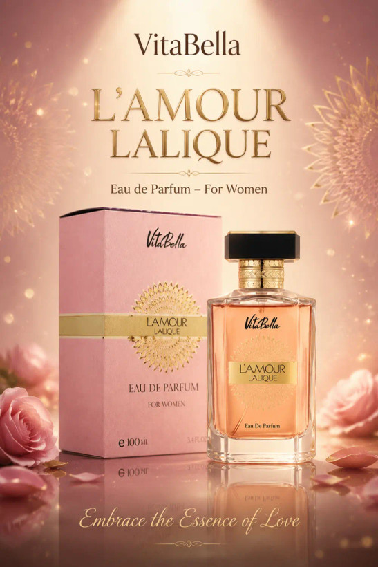 عطر ادوپرفیوم زنانه لالیک مدل L'Amour حجم ۱۰۰ میل