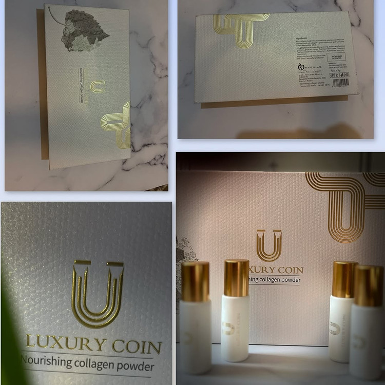 پودر کلاژن لاکچری کوین مدل Nourishing Collagen Powder بسته 4 عددی